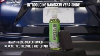 NANOSKIN VERA SHINE Silicone Free Dressing amp Protectant [upl. by Nwahsat347]