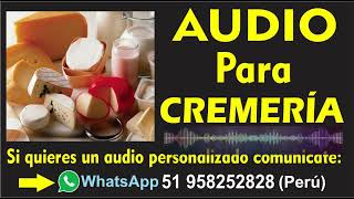 Audio para cremería [upl. by Zucker]