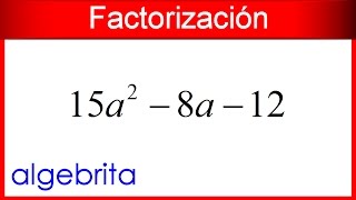 Factorizar un trinomio de la forma ax2bxc Factorización 94 [upl. by Leahcir]