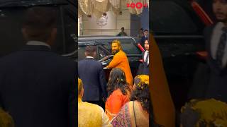 Ranveer Singh LEAVES with Haldi on his face amp body from AnantRadhikas Haldi ceremony shorts [upl. by Anaerol]