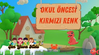 Okul Öncesi Kırmızı Rengi Öğreniyoruz  Öğretici Çocuk ve Bebek Videoları [upl. by Anaed]