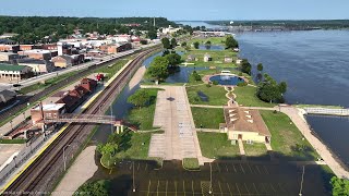 Fort Madison Riverview Park Flood Crest 7 12 24 [upl. by Emmey]