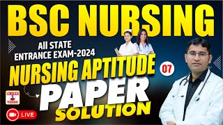 NURSING APTITUDE CLASS FOR BSC NURSING  NURSING APTITUDE PYQ FOR BSC NURSING EXAM  BY VIJAY SIR [upl. by Ahsiemak]