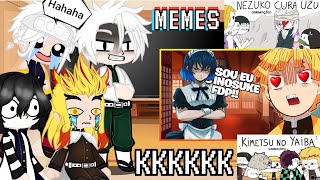 Hashiras react a MEMES DE KIMETSU NO YAIBA 😂❤️ MEMES DE DEMON SLAYER [upl. by Anua144]