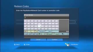 How to Redeem Voucher Codes on the PlayStation 3 [upl. by Ahsercel]