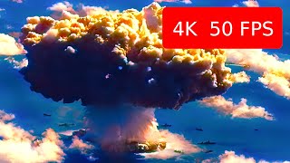 1946 Report on the Atomic Bomb Test at Bikini Atoll in Color 4K 50FPS [upl. by Chor688]