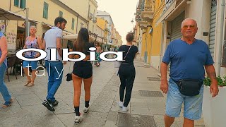 Olbia city italy beautiful summer time walk in the city 4k virtual walking tour [upl. by Annoeik]