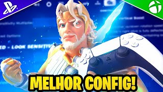 VIRE PROPLAYER COM ESSA SENSIBILIDADE PARA CONTROLE MELHOR CONFIGURAÇÃO DE FORTNITE PARA CONSOLE [upl. by Novets]