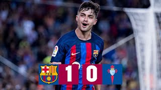 BARÇA 10 CELTA VIGO  LALIGA 202223 MD8 [upl. by Nagrom]