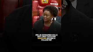 Millie Odhiambo calls out Linet Toto for kneeling before a fellow MP [upl. by Vally]