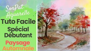 Aquarelle Facile pour Débutant  Forêt Automnale en Toute Simplicité [upl. by Ial257]