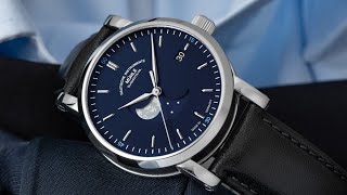 Muhle Glashutte M14462LB Teutonia IV BlueMoon Automatic 39mm [upl. by Remliw]