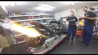 Kawasaki ZX10R 2016 Winter test Edition  Arrow Full Competition Evo Titanium exhaust [upl. by Roxanne]