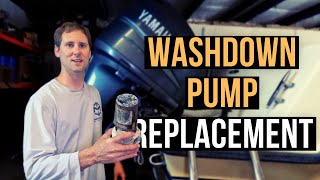 Washdown Pump Replacement SHURFLO to JABSCO  Marine Tech  Vlog12 [upl. by Spaulding]