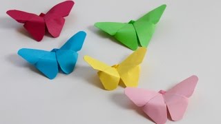 Easy craft How to make paper butterflies [upl. by Aiuhsoj]