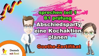 der DeutschKurs geht zu Ende und sie sollen für die Abschiedsparty eine Kochaktion planenb1 [upl. by Attener]