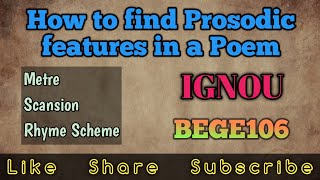 Prosody  How to find Prosodic features  IGNOU  BEGE106  MyStudyTime [upl. by Gross]