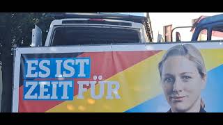 Lena Kotré AfD Wahlkampf Werneuchen [upl. by Ylebmik149]