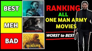 RANKING ALL ONE MAN ARMY ACTION MOVIES  MOVIES NA PARANG JOHN WICK IN A TIERLIST [upl. by Elocim240]