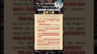 The Love Hypothesis Adam Carlsen and Oliveytshorts shorts booktube books novel viral [upl. by Haswell]