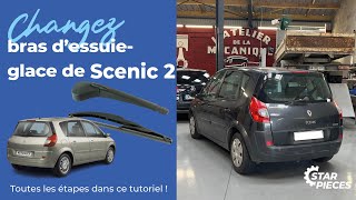 Changez le bras dessuieglace arrière sur votre Scénic 2  ⚙️Starpièces [upl. by Virge]