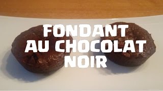 RECETTE FONDANT AU CHOCOLAT NOIR  RECETTE FACILE ET RAPIDE [upl. by Anitnatsnok]