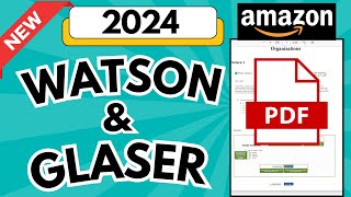 Amazon Watson Glaser Test Answers 2024  Watson Glaser Critical Thinking Appraisal Test WGCTA [upl. by Trilby711]