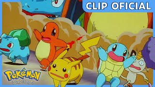 ¡Un Pikachu GIGANTE  Pokémon Liga Añil  Clip oficial [upl. by Aramak755]