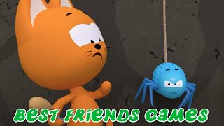 MEOW MEOW KITTY GAMES 😸 BEST FRIENDS GAMES 🐣🐯 Playing a game with KOTE [upl. by Eelanej]