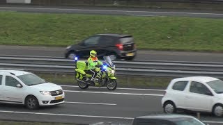 PRIO 1 Rijkswaterstaat motor amp Ambulances op de A20 Rotterdam [upl. by Swain]