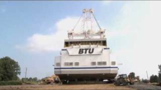 13MillionPound Dragline Crosses Central Indiana [upl. by Antonio]