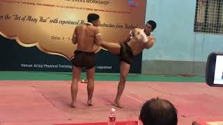 Deadliest Muay Boran Fight Demonstration [upl. by Ewart612]