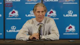 COACH IS PISSED  JARED BEDNAR POSTGAME INTERVIEW  AVALANCHE VS ISLANDERS  October 14 2024 [upl. by Oguh]