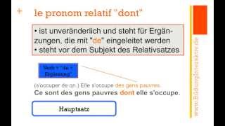 le pronom relatif quotdontquot Teil 3 [upl. by Desdee381]