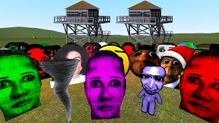 Too Much Nextbots Vs Towers In Garrys Mod Part 8 [upl. by Vi489]