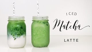 HOW TO MAKE AN ICED MATCHA LATTE [upl. by Ferree]