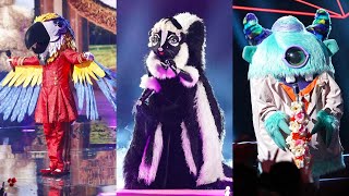 Top 10 GREATEST PERFORMANCES ON THE MASKED SINGER [upl. by Eterg]