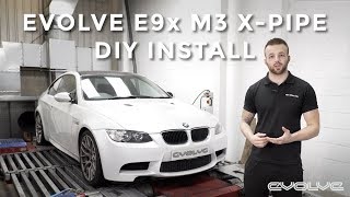 How to install E90 E92 M3 X Pipe Install DIY Evolve Automotive [upl. by Gunilla394]