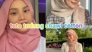 TUTORIAL SHAWL COTTON cr tiktok [upl. by Oruasi421]