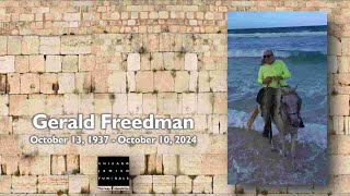 Gerald Freedman [upl. by Gemmell]