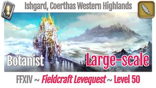 FFXIV Botanist Leves Level 50 Largescale  Ishgard Coerthas Western Highlands  Heavensward [upl. by Leia]