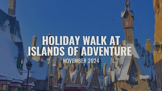 Holiday Walk at Islands of Adventure  November 2024  4K Walkthrough [upl. by Broadbent]