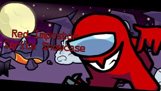 FNF Spacepostor Red Impostor Sprite Preview Showcase thingy [upl. by Claybourne537]