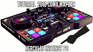 Hercules DJ Control Instinct P8 Como mapear no Virtual Dj 8 [upl. by Ahsenauq558]