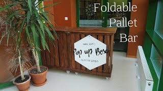 How to build a foldable bar from pallets [upl. by Adam752]