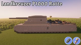 Landkreuzer P1000 Ratte in Minecraft  Create amp Create Big Cannons [upl. by Bough]