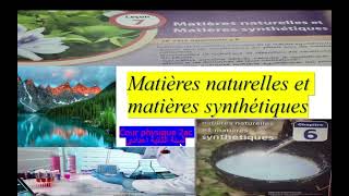 Matières naturelles et matières synthétiques 2ac [upl. by Daberath]