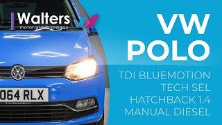 Volkswagen Polo Tdi Bluemotion Tech Sel Hatchback 14 Manual Diesel [upl. by Adnilak]