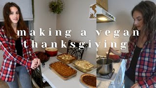 Cook Thanksgiving Dinner with Me vegan [upl. by Malinowski]