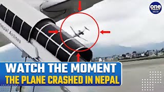 Nepal Plane Crash Video Shows Exact Moment Plane Crashed At Kathmandu Airport  Watch [upl. by Sido]